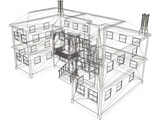2-Story Vacation House 3D Model