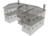 2-Story Vacation House 3D Model