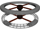 2001 Space Station 3D Model preview