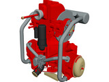 2CV Engine 3D Model preview