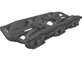 3 Axle Rail Bogie 3D Model preview
