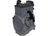 3 Cylinder Engine 3D Model preview