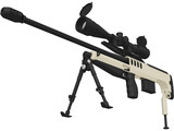 .338 Lapua Magnum Bullpup 3D Model