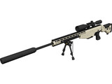 .338 Lapua Magnum Sniper Rifle 3D Model preview