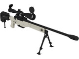 .338 Lapua Magnum Sniper Rifle 3D Model