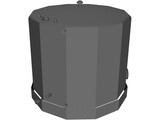 500 BBL Fiberglass Fluid Storage Tank 3D Model