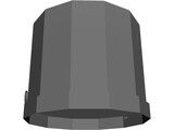 500 BBL Fiberglass Fluid Storage Tank 3D Model
