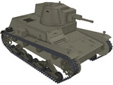 7TP Polish Light Tank 3D Model
