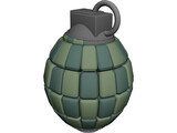 80 Articulated Segments Hand Grenade 3D Model preview