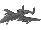 A-10 Warthog 3D Model preview