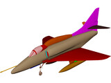 A-4 Skyhawk 3D Model preview