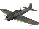 A6M Zero Ground Camo 3D Model preview