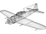A6M Zero Ground Camo 3D Model