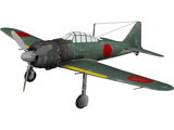 A6M Zero with Landing Gear 3D Model preview