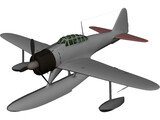 A6M2 N Type 2 Rufe 3D Model preview