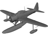 A6M2-N Type 2 Rufe 3D Model preview