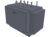 ABB 1000KVA Transformer 3D Model preview