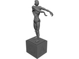 Abstract Dali Statue 3D Model preview