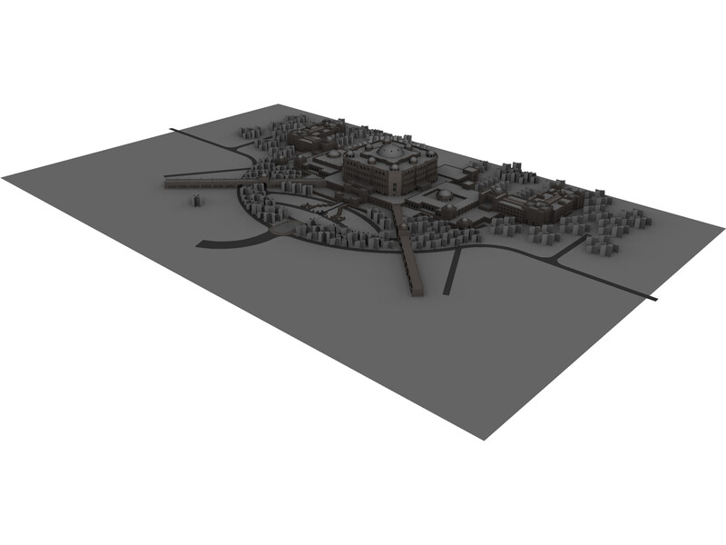 Abu Dhabi Emirates Palace 3D Model