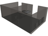 Accessible Space Toilets 3D Model preview