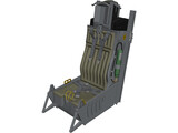 Aces II Seat 3D Model preview