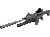 ACR SV with Granade Launcher 3D Model preview