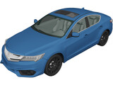 Acura ILX (2016) 3D Model preview