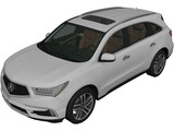 Acura MDX (2017) 3D Model preview