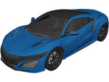Acura NSX (2017) 3D Model preview