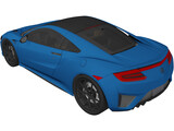 Acura NSX (2017) 3D Model