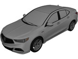 Acura TLX A-Spec (2017) 3D Model preview