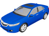 Acura TSX Sedan (2010) 3D Model preview