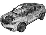 Acura ZDX (2012) 3D Model