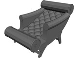 Adolf Loos Chaise Lounge 3D Model preview