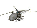Aerospatiale SA 313B Alouette II 3D Model preview
