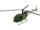 Aerospatiale Se313 Alouette II 3D Model preview
