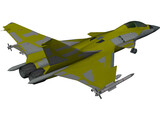 AF-36 Front Line Fighter 3D Model preview
