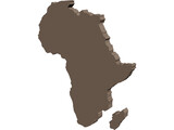 Africa Map 3D Model preview