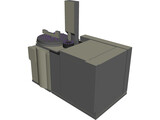 Agilent 7890A GCMS 3D Model preview