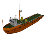 AHTS Boat 3D Model preview