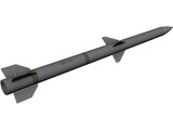AIM120D Missile 3D Model preview