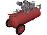 Air Compressor 3D Model preview