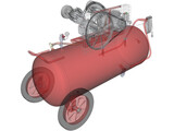 Air Compressor 3D Model