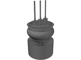 Air cooled transmitter triode 3D Model