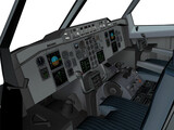 Airbus A300-600 Cockpit 3D Model preview