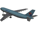 Airbus A300-600 Korean Air 3D Model preview