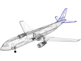 Airbus A300 3D Model