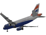 Airbus A319 British Airways 3D Model