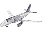 Airbus A319 U.S. Airways 3D Model