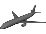 Airbus A320 3D Model preview